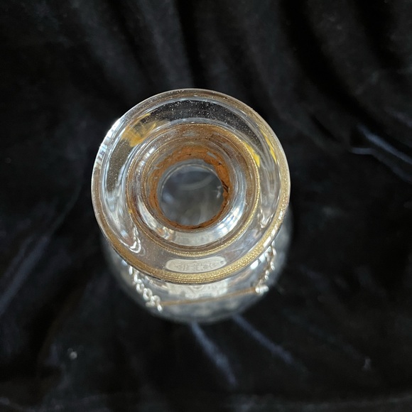 Vintage crystal Cognac decanter.  No stopper.  8” tall - Picture 5 of 6